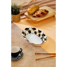 Cooker 30 Cm Porselen Oval Sunumluk Dekoratif Kase Ckr3840