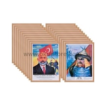 Türk Büyükleri Posterleri Seti - Metal Çerçeve 23'lü Set Çok Renkli
