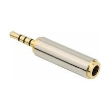 Platoon 2.5mm Erkek 3.5mm Dişi 4 Boğum 3 Çizgi Kulaklıklı Mikrofon Çevieici