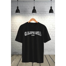 Medinenur Unisex California Baskılı Tshirt Siyah