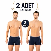 Erdem Erkek Lacivert Pamuk 2 Adet Klasik Boxer Kutulu- 1445lw