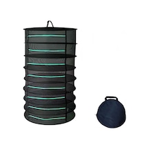 Sones Asılı Bitkisel Kurutma Ağı Katlanabilir Kurutma Rafı Kapalı Fermuarlı Bitki Kurutma Ağı, Özellikler: 60cm Çap 8 Katman