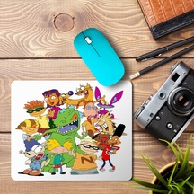 90's Cartoon Mash-up Baskılı Mousepad Mouse Pad