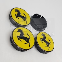 Jant Göbeği Ferrari 65/62 62Mm Yuva 4Lü Set Sarı