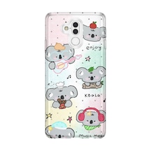 Huawei Mate 20 Lite Uyumlu Baskılı Şeffaf Telefon Kılıfı Koleksiyon: Cute Animals 8