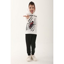 Spider Man D4837-3 Çocuk  Krem Eşofman Takımı