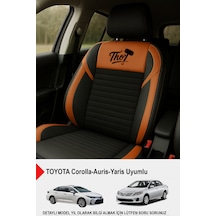 Thor Tay Tüyü Oto Koltuk Kılıfı Toyota Corollo-auris-yaris Uyumlu Taba