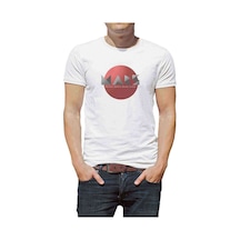 Nasa Mars Baskılı Beyaz Erkek Tshirt (531008433)