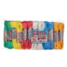 Temsan 20 Metre Naylon Çamaşır İpi 24 Lü Ahşap