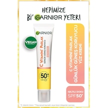 C Vitamini Parlak Günlük Güneş Koruyucu Fluid Yüz Kremi Işıltılı Doku Spf50, 40 Ml