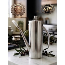 304 Lüks Paslanmaz Çelik Yağdanlık-demlik 700 Ml ,ateşe Uygun & Şık Sofra & Mutfak Kullanımı