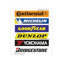 Oto Sticker Tüm Lastik Markaları Stickeri 22Cm Michelin Falken...