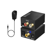 3.5 MM Dijital Analog Ses Dönüştürücü Optik Fiber Toslink Koaksiy