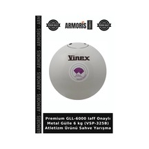 Premium Gll-6000 Iaff Onaylı Metal Gülle 6 Kg Vsp-325b Atletizm Ürünü Sahve Yarışma