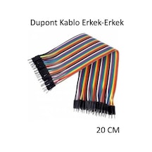 Arduino 20 Cm Erkek Erkek Jumper Dupont Kablo Breadboard 1Adet