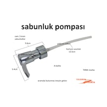 Tema Sıvı Sabunluk Pompası Cam Sabunluk Krom Sabunluk Sıvı Sabun