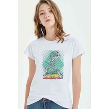 Anime Dragon Ball Baskılı Beyaz Kadın Tshirt (534308326)