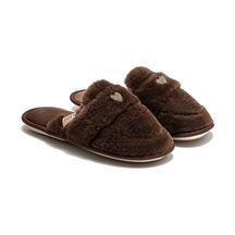 Twigy Mammy Peluş Kadın Ev Terliği Kahverengi 37/41 Kahve
