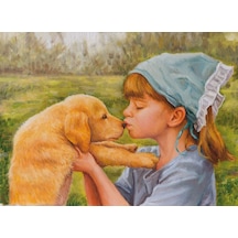 Nova Puzzle 1000 Parça Köpek Ve Küçük Kızın Sevgisi