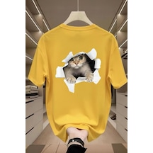 Catys 2026 Oversize Unisex Kadın Tshirt Sari