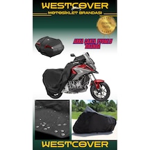 Mondial 150 Znx Motosiklet Brandası Koruma Örtüsü Arka Çanta Uyumlu Siyah