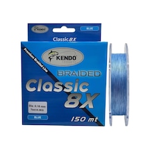 Kendo Classic 8x 150mt 0.16mm 9.2kg Örgü İp Misina Blue