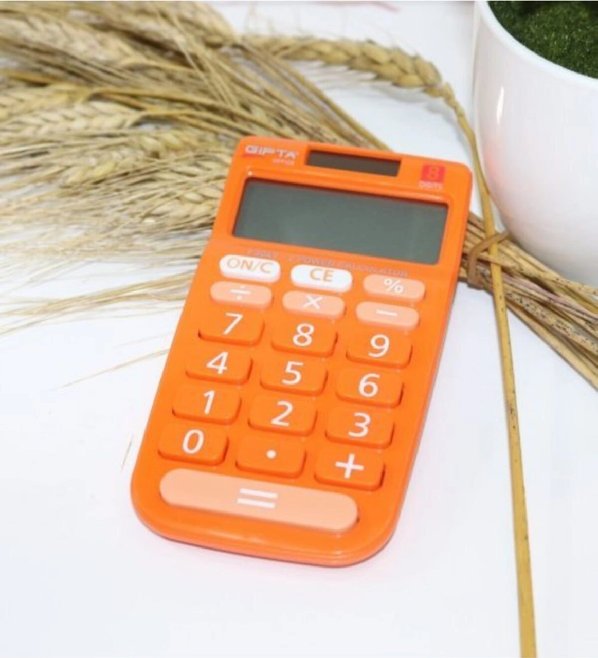 Hesap Makınası 8 Foksiyonlu F 3047 Turuncu Diğer