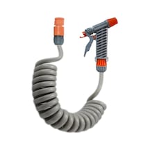Spiral Balkon Araç Yıkama Bahçe Sulama Hortumu Ve Tetikli Tam Set