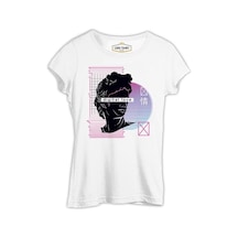Statue Digital Love Beyaz Kadın Tshirt 001