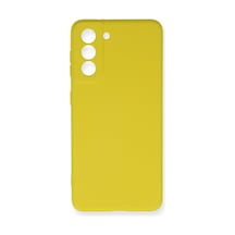 Samsung Galaxy Uyumlu S21 Fe Kılıf Nano İçi Kadife Silikon - Sarı Bz8683140248284