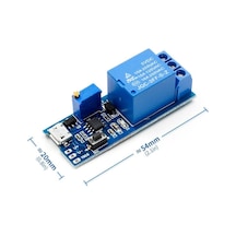 5v-30v Micro Usb Zaman Gecikme Röle Modülü 0-24sn