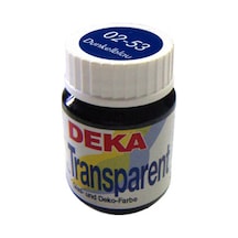 Deka Transparent Cam Boyası 25ml Dunkelblau No 53