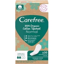 Carefree Organic Cotton Topsheet Normal Günlük Ped 30'lu