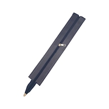 Angel Çanta Aksesuar 40 Cm Derili Fermuar Lacivert Renk Light Gold Metalli