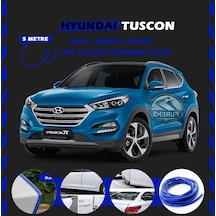 Hyundai Tuscon Oto Araç Kapı Koruma Fitili 5metre Parlak Mavi Renk