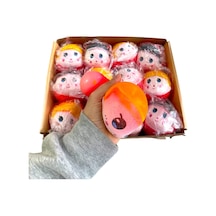 Kırmızı Başlıklı Kız Tasarımlı Squishy - 12'li Paket - Karışık Mo Çok Renkli