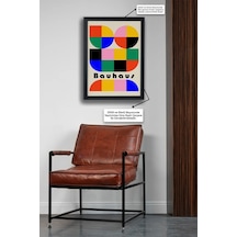Bauhaus Seri-e Color V1 Siyah Çerçeveli Poster Tablo