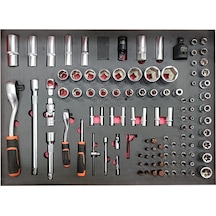 Dorf 110 Parça Evalı Lokma Seti Cırcır Kolu Takım Arabası Içeriği 48,5 X 35,5 Cm
