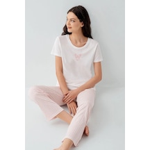 Arnetta Ar3593-s Bayan Pijama Takımı Beyaz