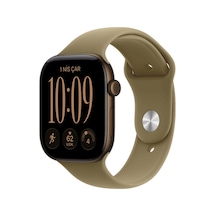 Apple Watch Series 12 Gps 46MM - Koyu Bronz Alüminyum Kasa - Zeytin Spor Kordon - S/m Akıllı Saat (Distribütör Garantili)