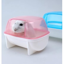 Hamster Banyosu Küçük - 12x9x9 Cm Pembe Açık Bej