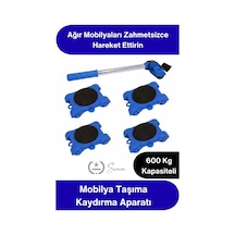 Eşyataşıma Mobilya Taşıma Kaydırma Aparatı Eşya Krikosu Tekerlekli Ağır Yük Taşıma Seti Kaldırma Ko