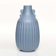 Vitale Antıque Mavi Vazo Orta 17 17 33 Cm Ak.jl0053 Renkli