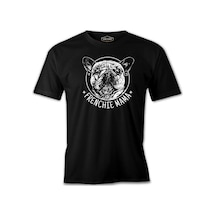 French Bulldog Mama Realistic Siyah Erkek Tshirt 001