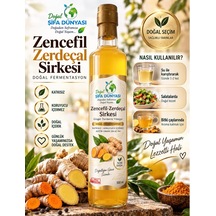 Zencefil Zerdeçal Sirkesi Doğal Fermantasyon 500ml