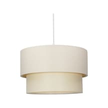 Krem Kumaş Avize Pasta Sarkıt İki Katlı Pav43 Krem