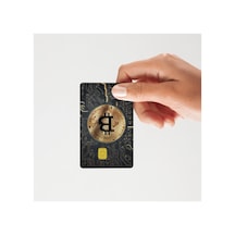 Bitcoin Kart Kaplama Sticker Standart
