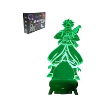 Wealthglow Renk Değiştiren 3d Dekoratif Şekilli Led Lamba - 12 Cm Sazlsr Siyah