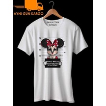 Minnie Mouse Baskılı Tişört Tshirt Ücretsiz Kargo