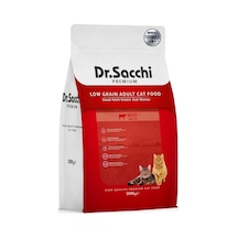 Dr. Sacchi Premium Düşük Tahıllı Sığır Etli Yetişkin Kedi Maması 1 KG